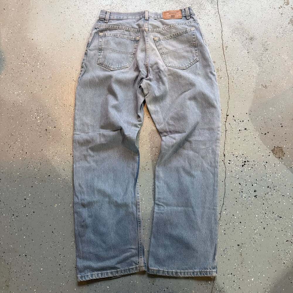 Faded Glory Jeans Mens 34x32 Light Wash wide / straight leg